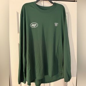 Mens Jets long sleeve performance shirt